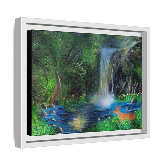 Serene Escape - Framed Canvas Print