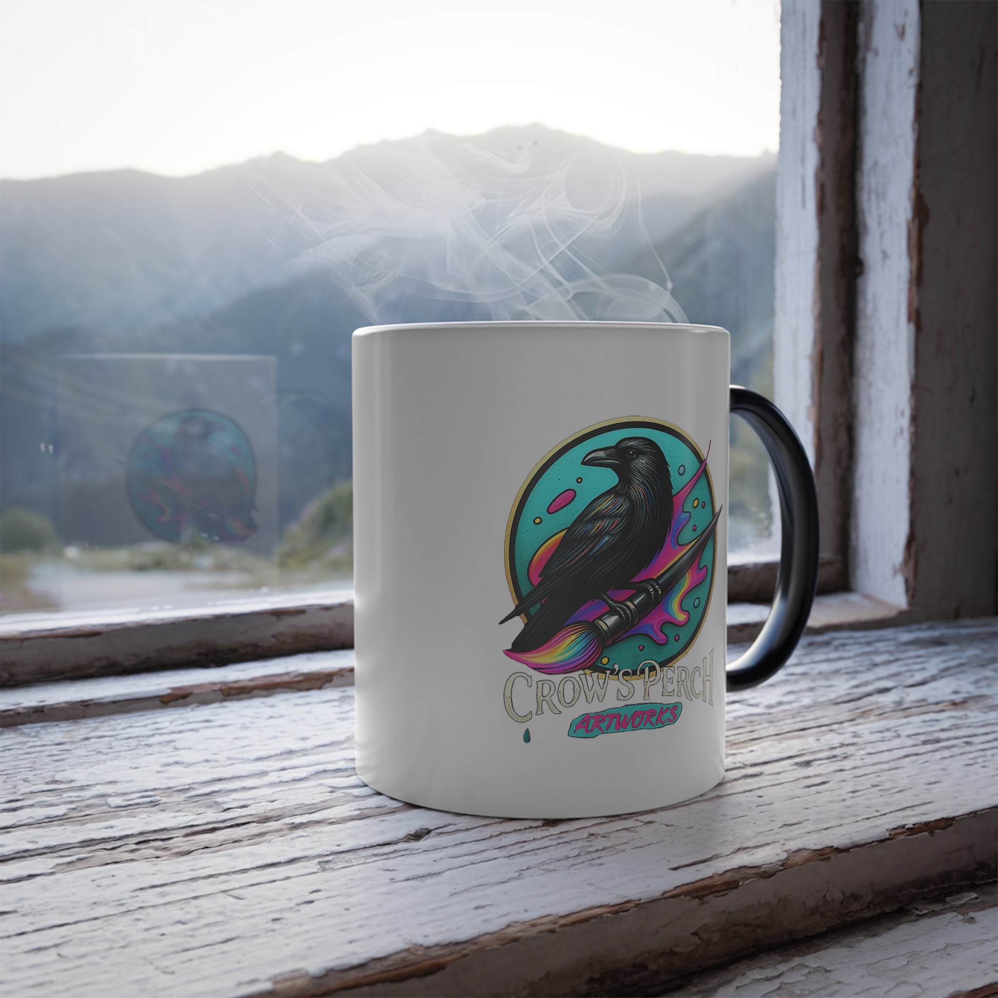 Crow's Perch Artworks Heat-Activated 11oz Coffee Cup Printify