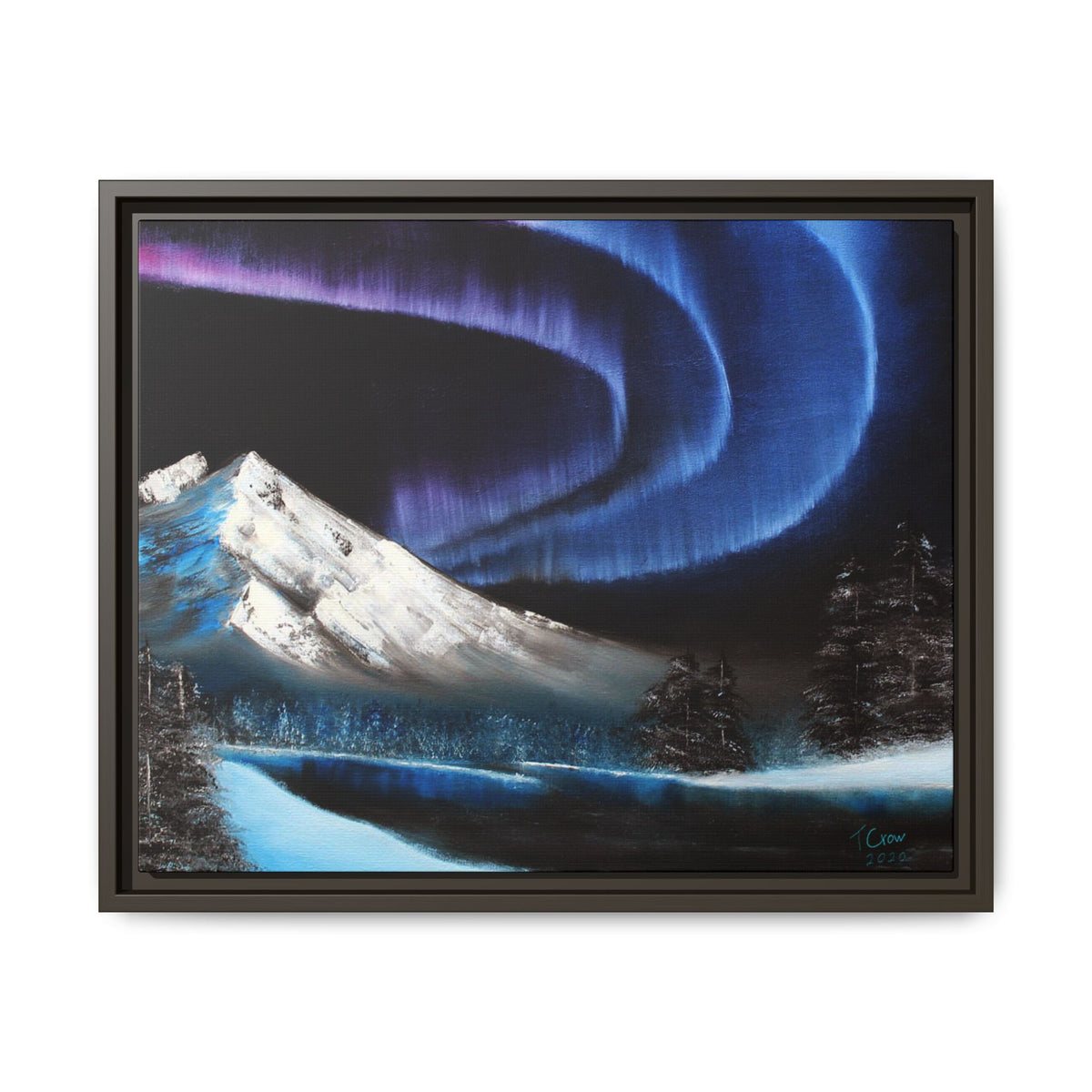 Beneath the Violet Sky - Framed Canvas Print