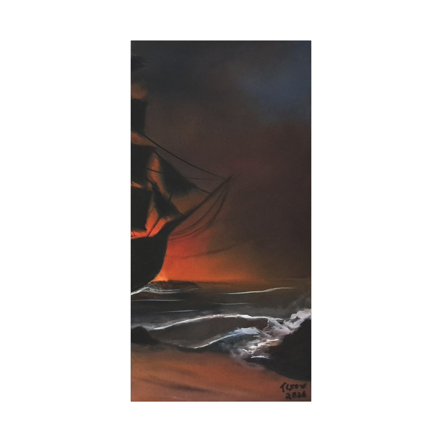 Pirate Ship Panel 3 - Canvas Print Printify