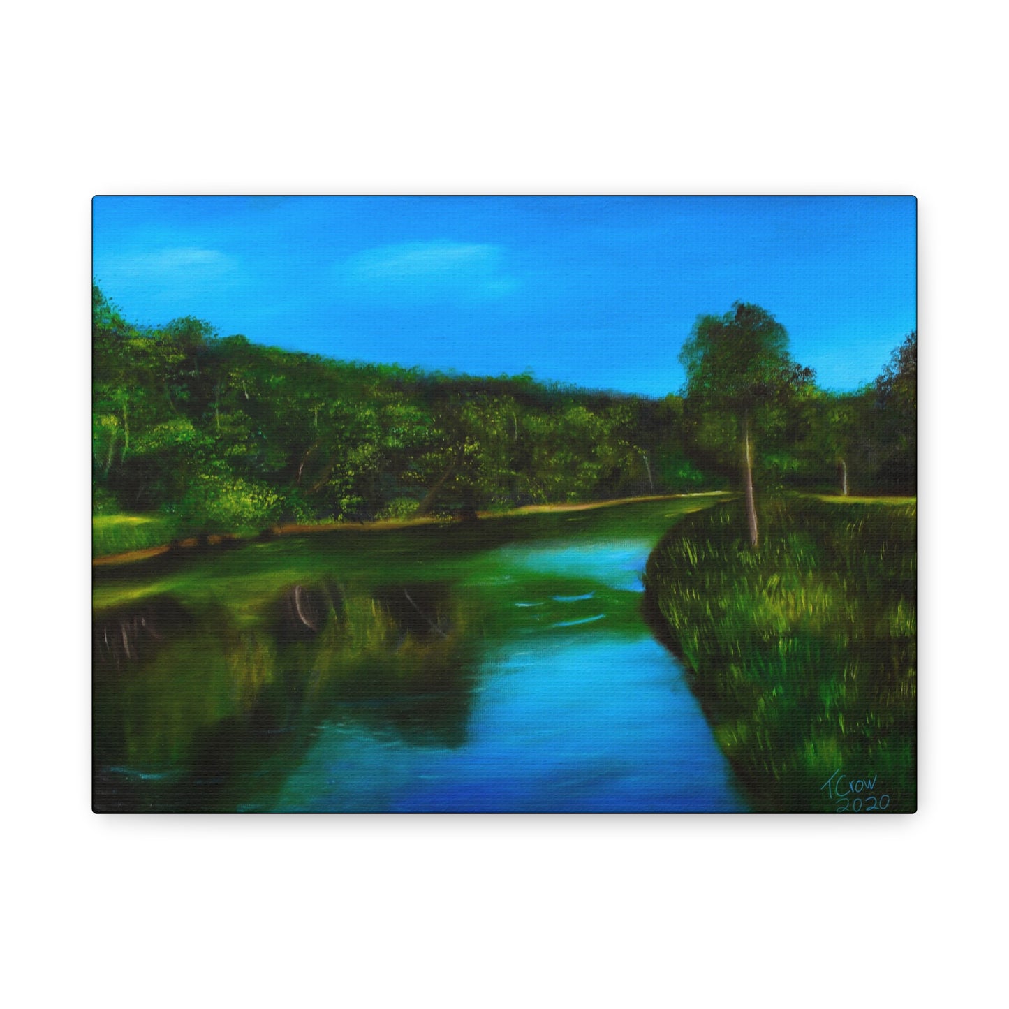 Riverside Reflections - Canvas Print