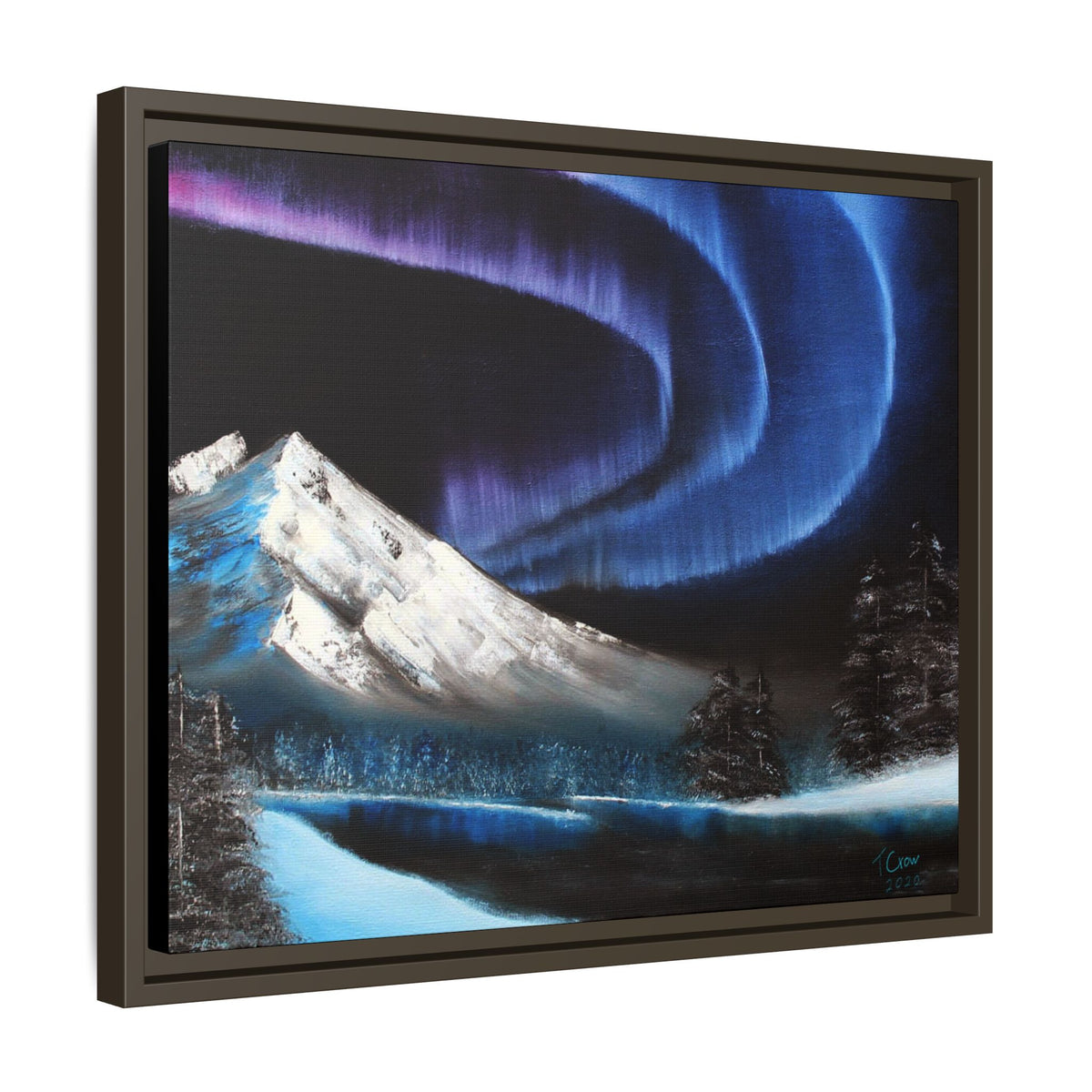 Beneath the Violet Sky - Framed Canvas Print