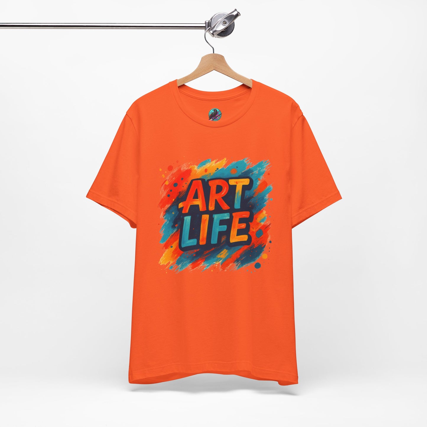 Art Life Graphic Tee - Colorful Painter Brushstroke T‑Shirt Printify
