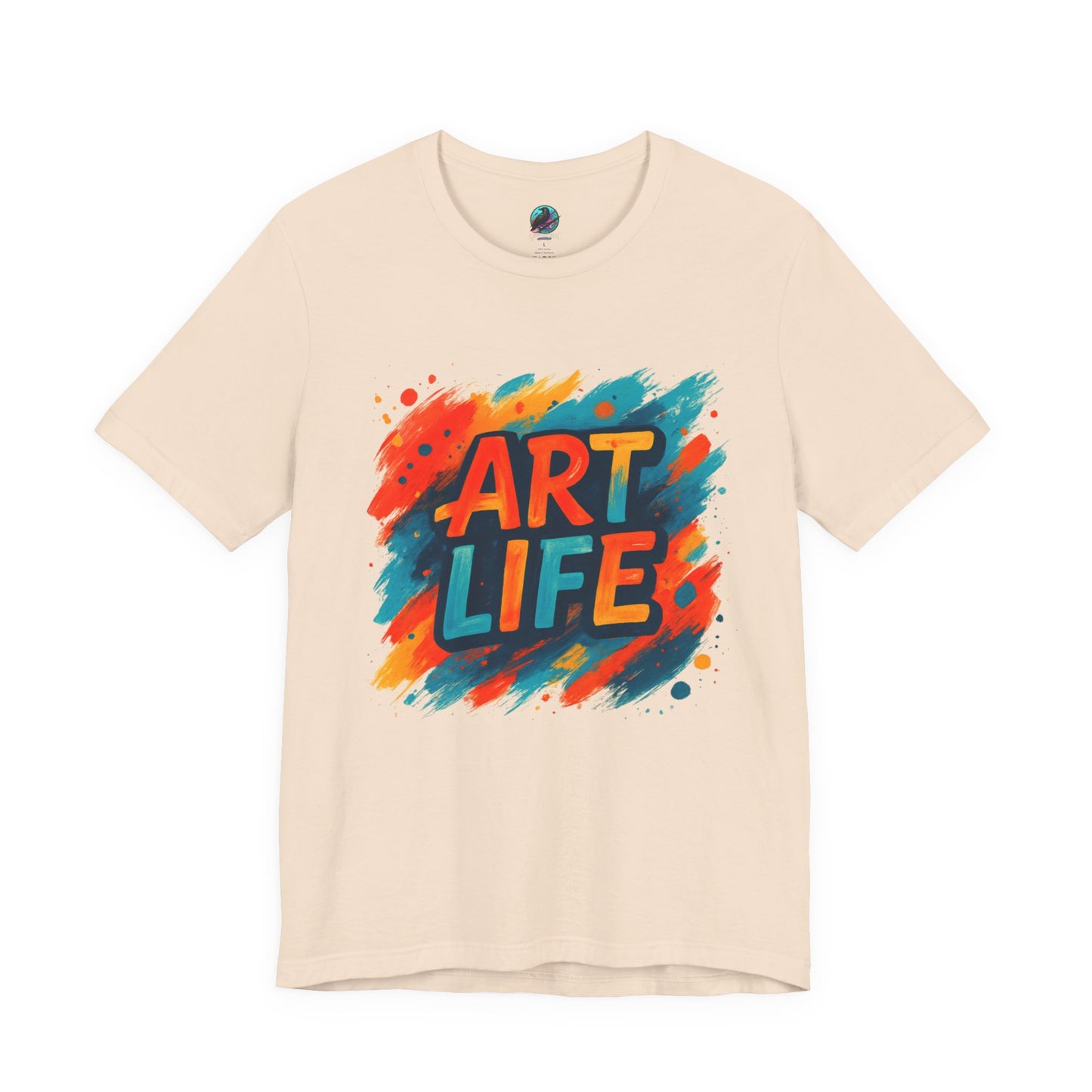 Art Life Graphic Tee - Colorful Painter Brushstroke T‑Shirt Printify