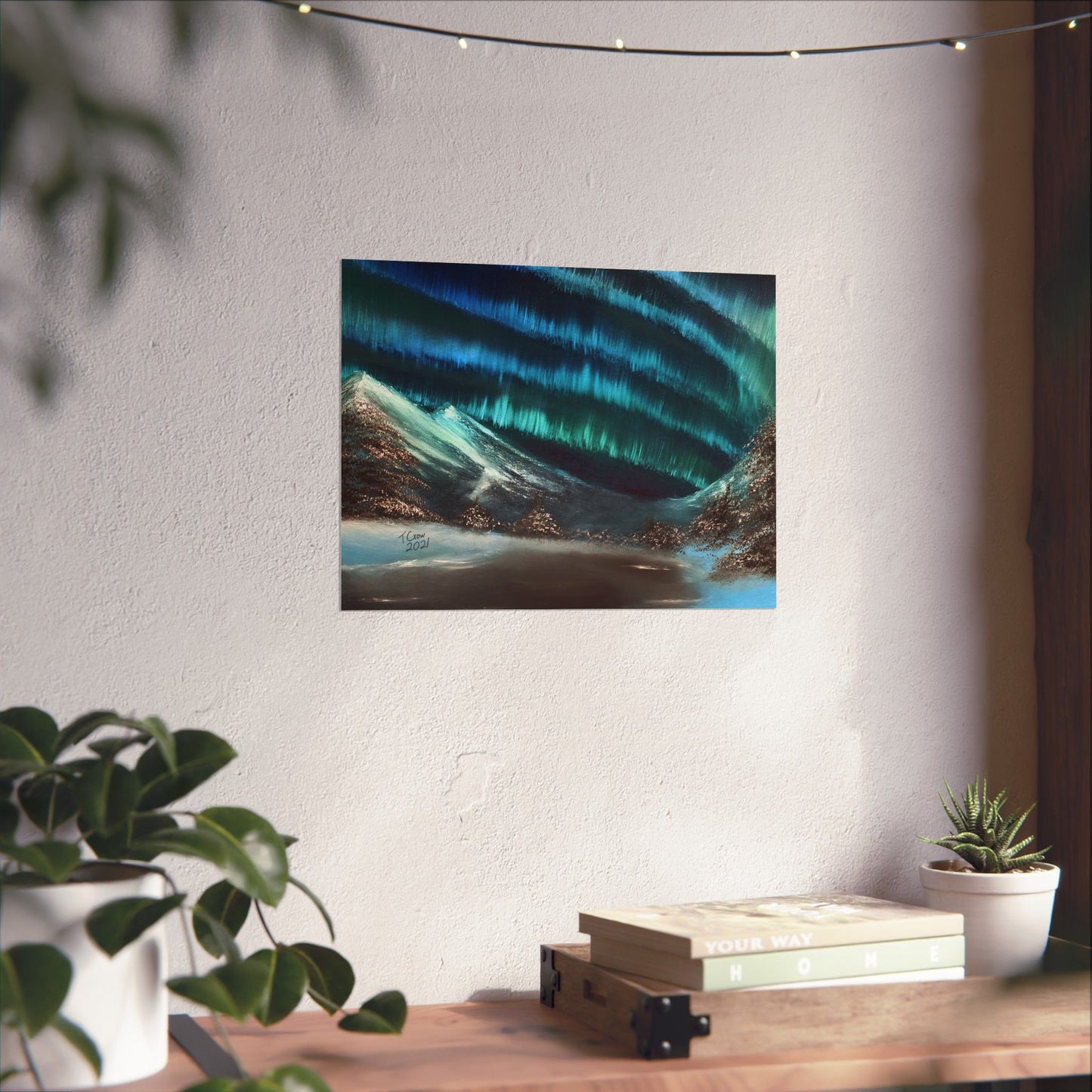 Frozen Sky's Glow - Matte Poster Print