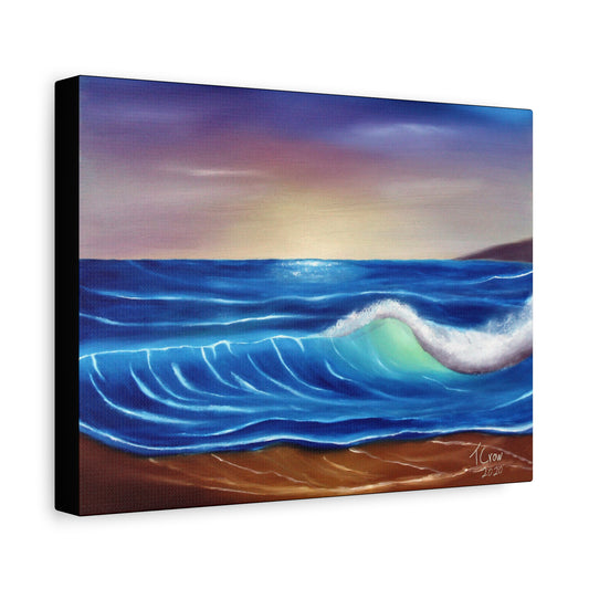 Ocean Wave Art Canvas Print - Coastal Decor for Beach Lovers
