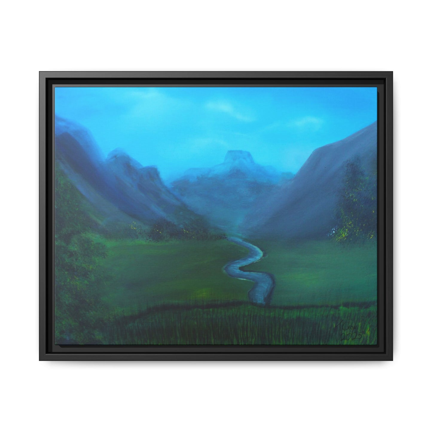 Whispers of the Valley - Framed Canvas Print
