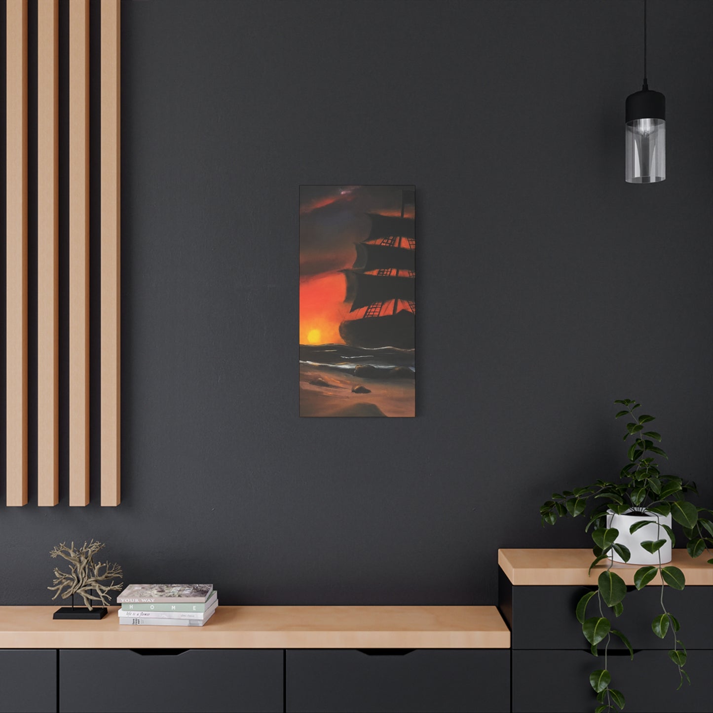 Pirate Ship Panel 2 - Canvas Print Printify