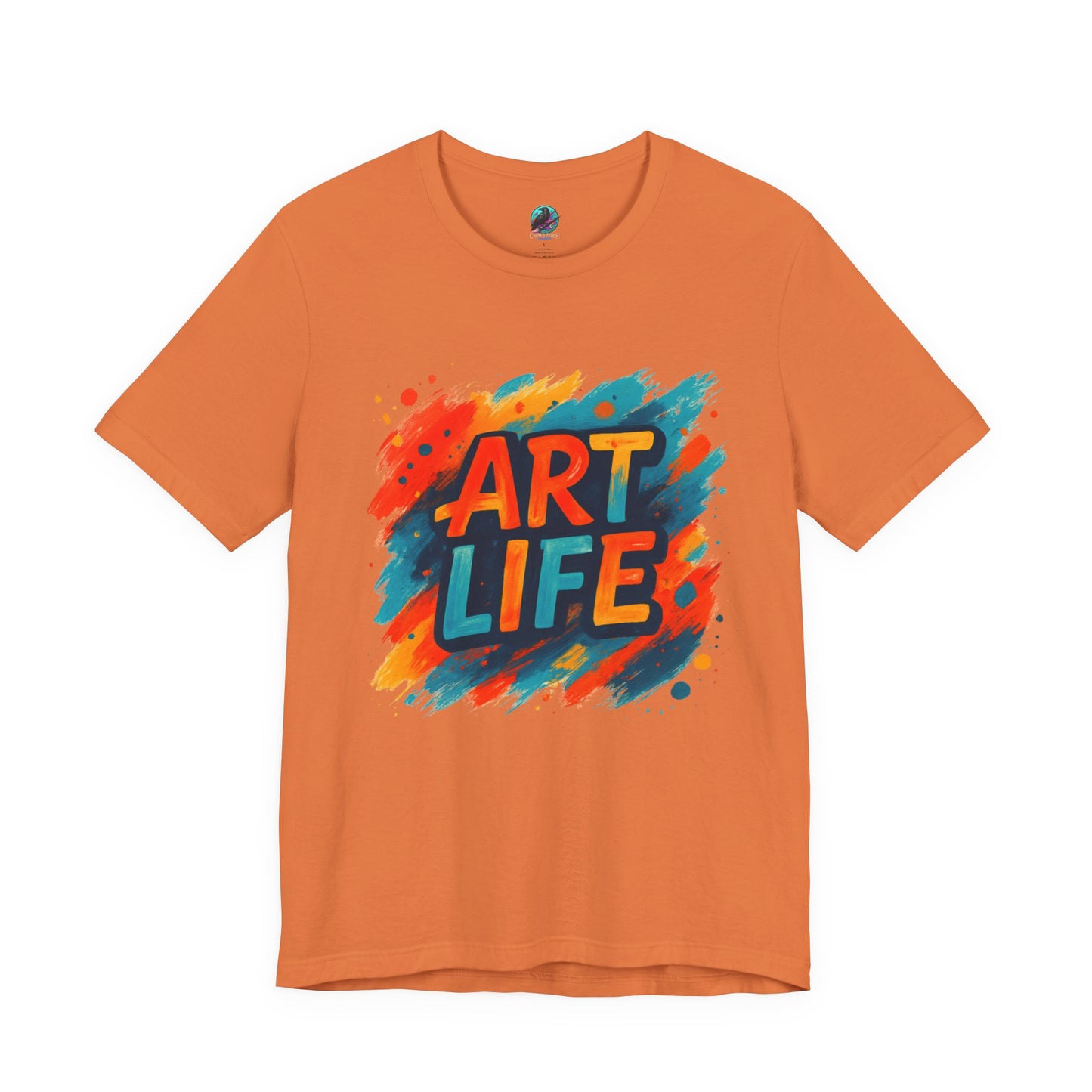 Art Life Graphic Tee - Colorful Painter Brushstroke T‑Shirt Printify