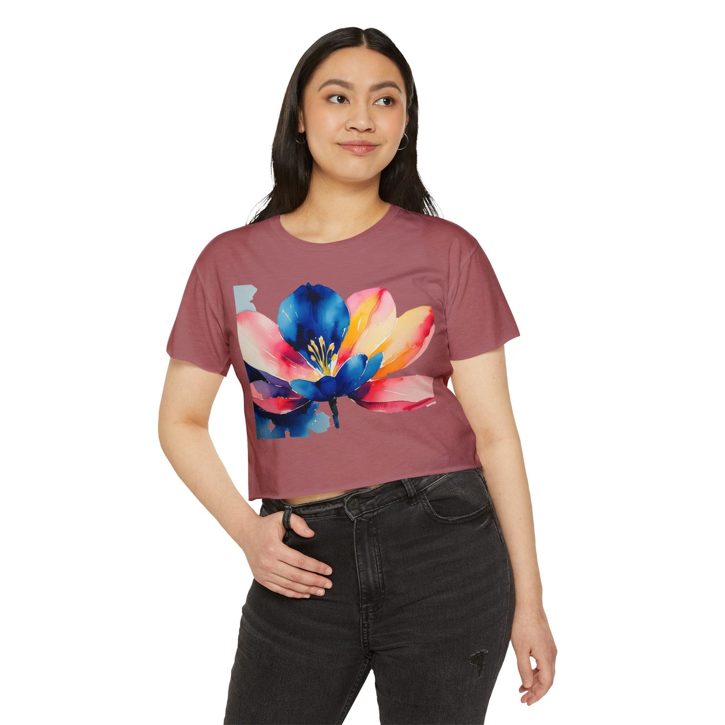 Women's Floral Festival Crop Top