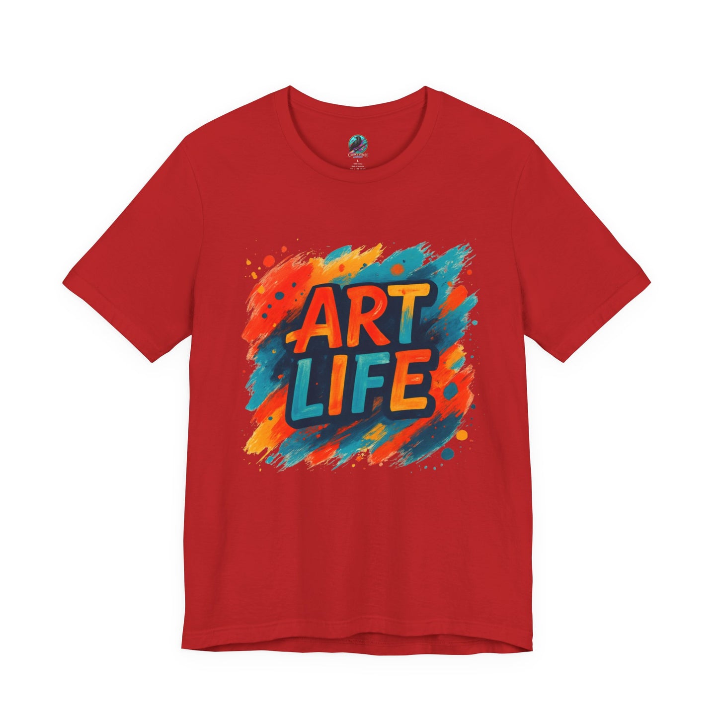 Art Life Graphic Tee - Colorful Painter Brushstroke T‑Shirt Printify