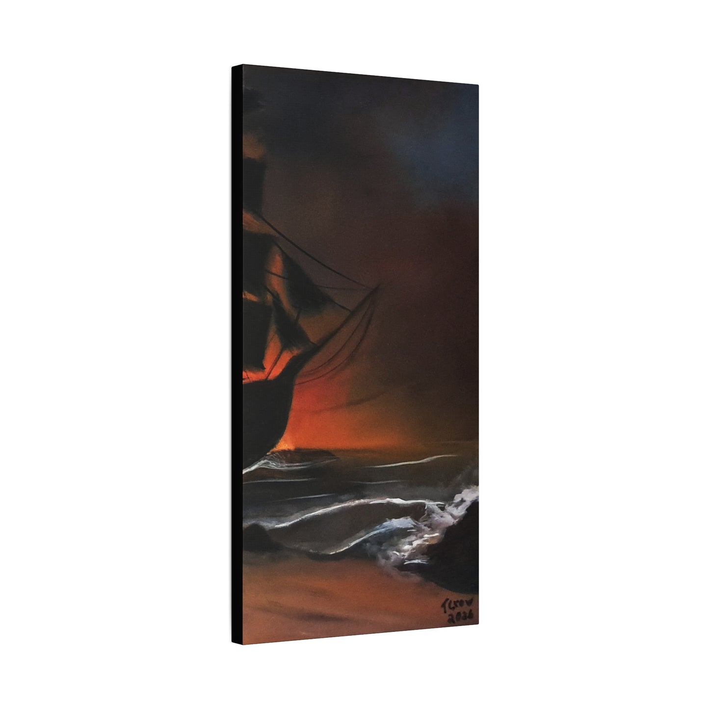 Pirate Ship Panel 3 - Canvas Print Printify