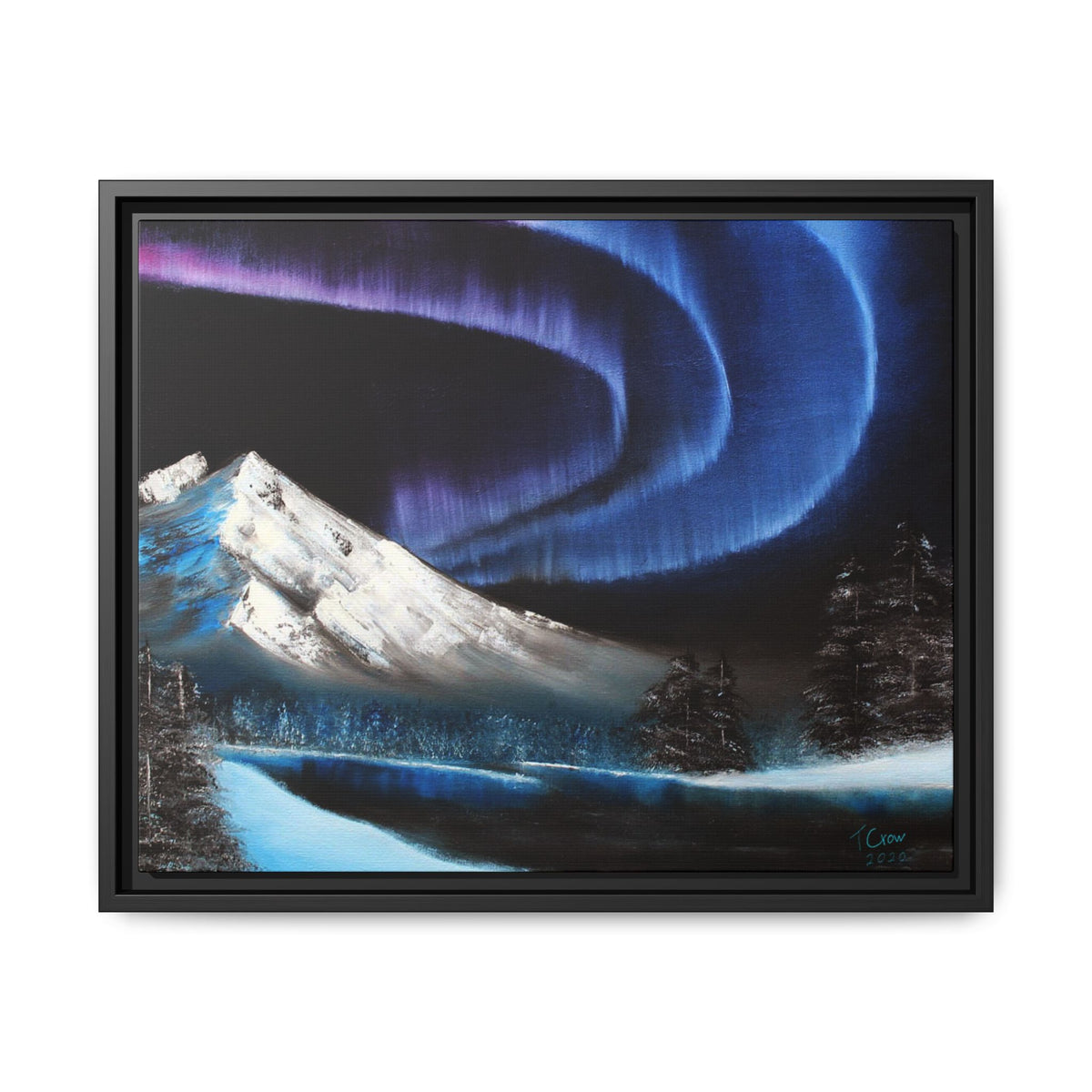 Beneath the Violet Sky - Framed Canvas Print