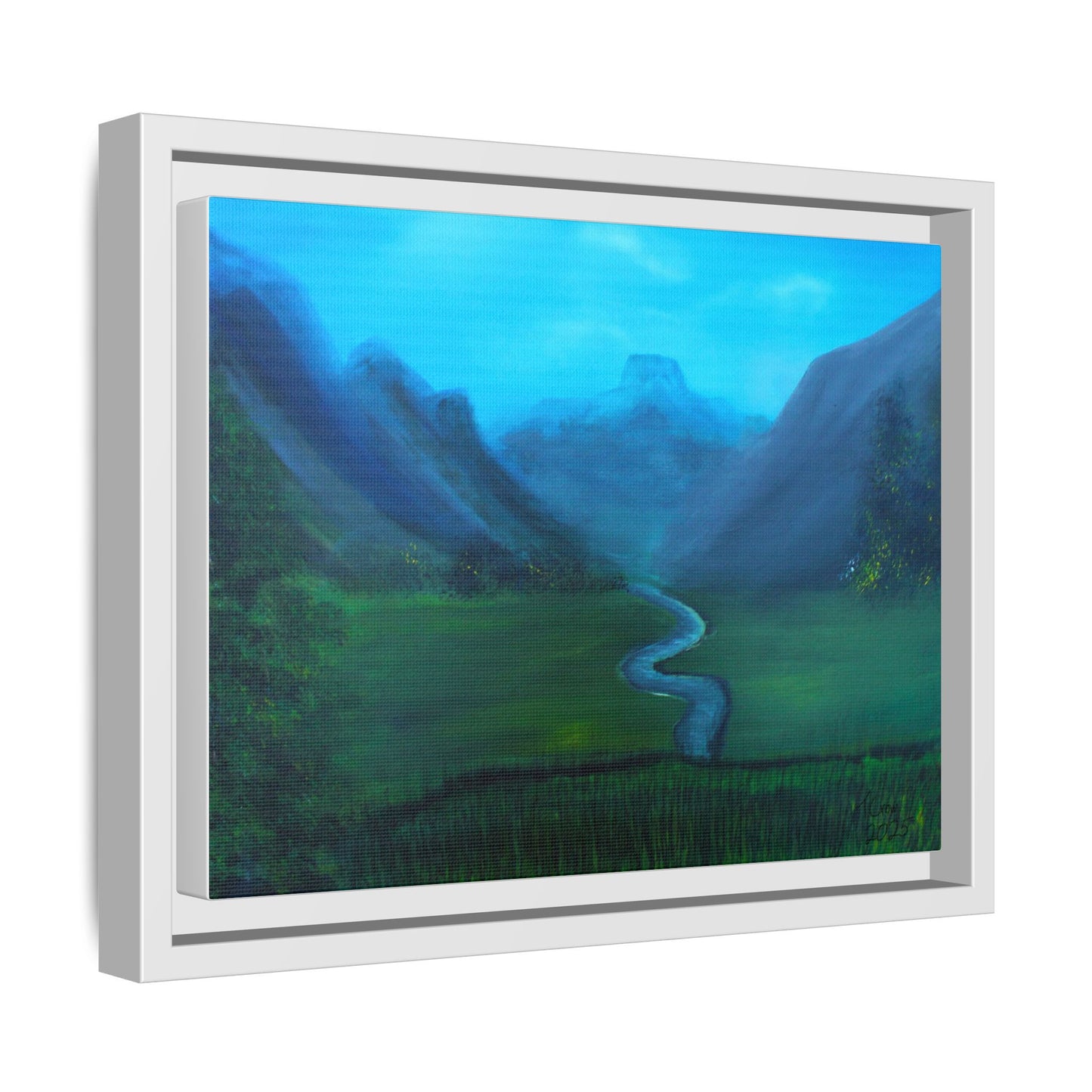 Whispers of the Valley - Framed Matte Canvas Art print