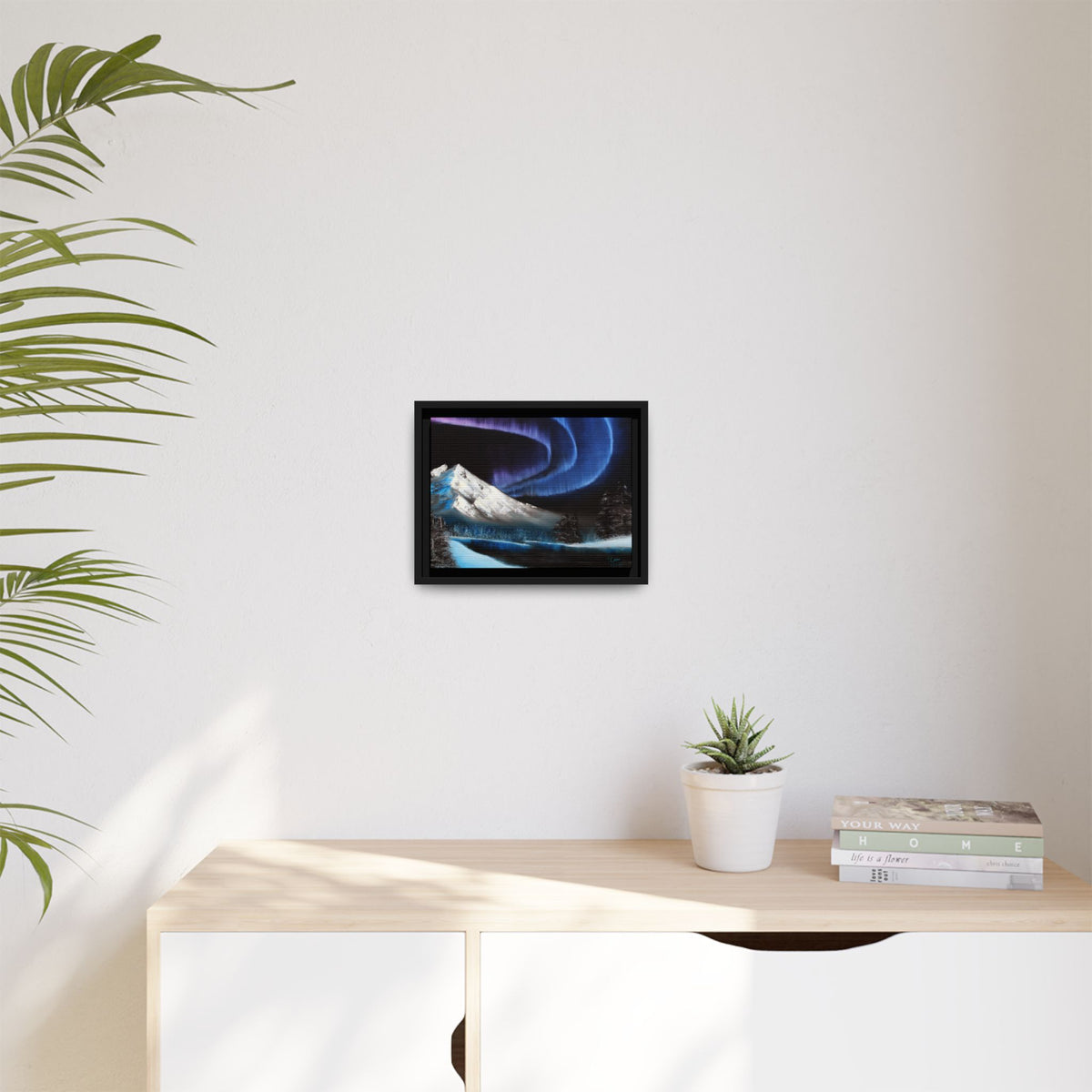 Beneath the Violet Sky - Framed Canvas Print