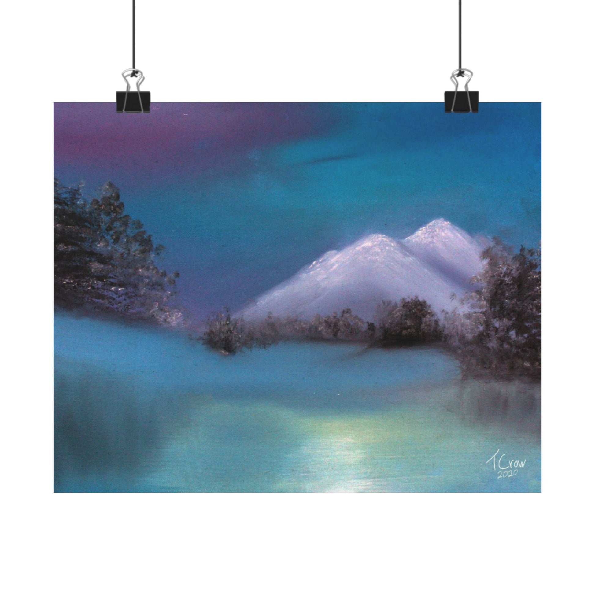 Winter's Light - Matte Poster Print Printify
