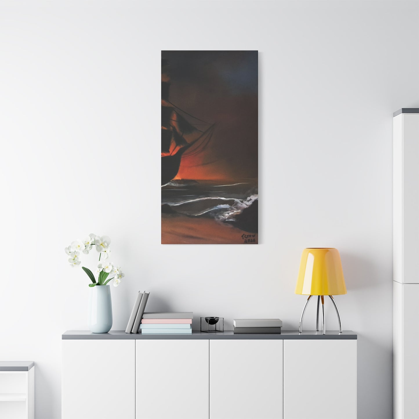 Pirate Ship Panel 3 - Canvas Print Printify