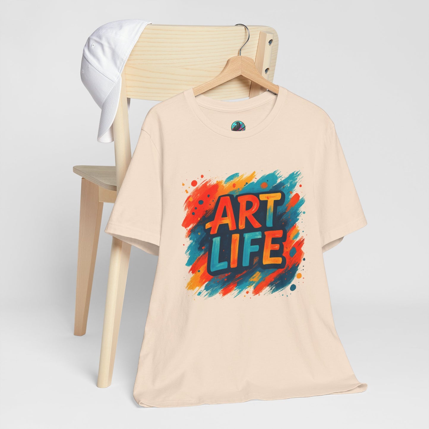 Art Life Graphic Tee - Colorful Painter Brushstroke T‑Shirt Printify