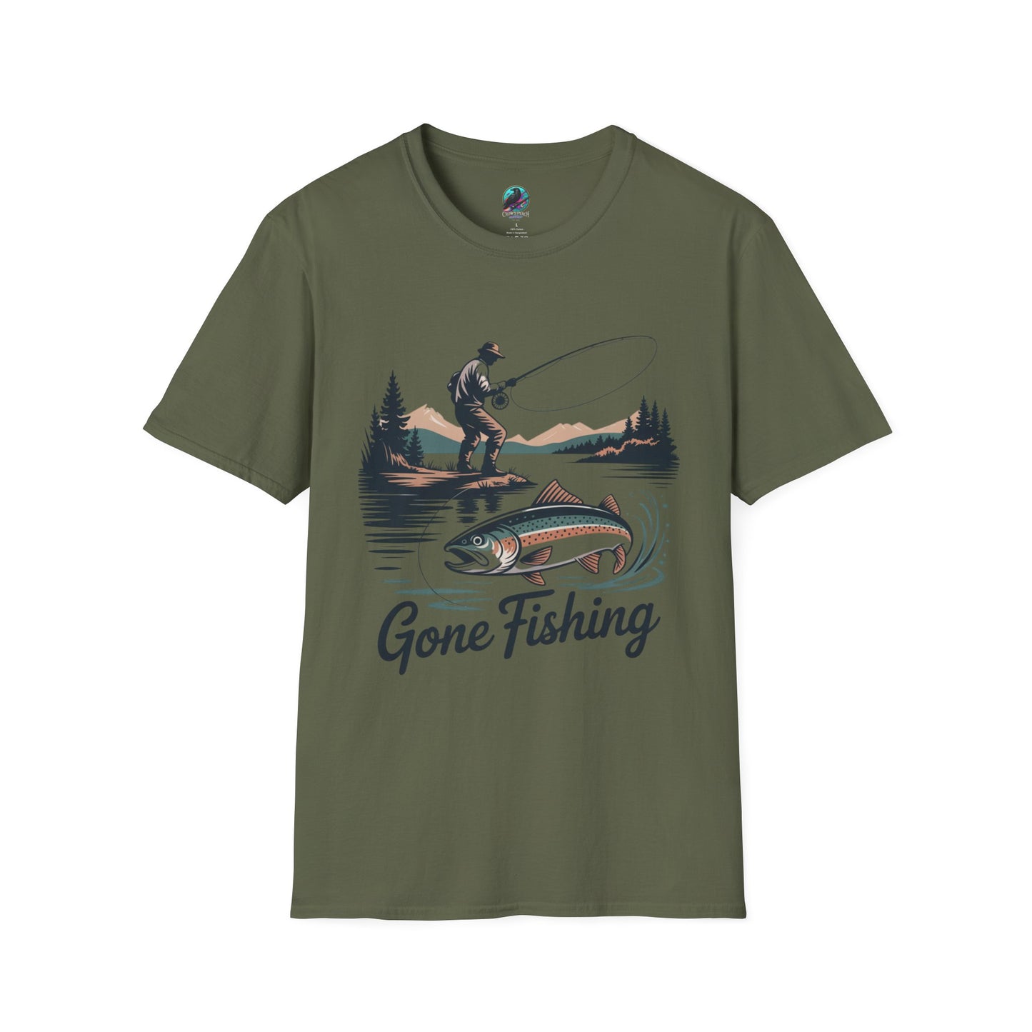 Gone Fishing Softstyle T-Shirt | Perfect for Anglers, Gifts for Fishermen, Outdoor Enthusiasts, Birthday, Father's Day!