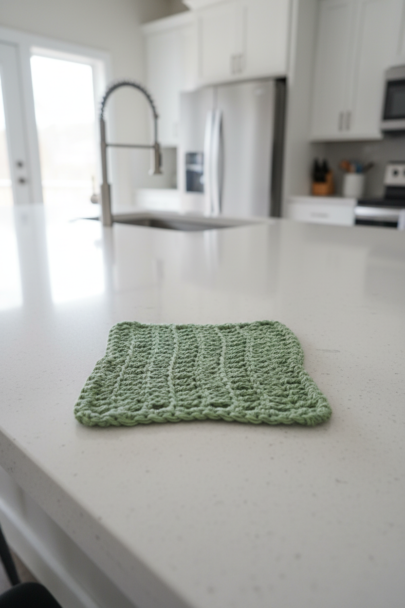 Green Dish Cloth Crow's Perch Artworks