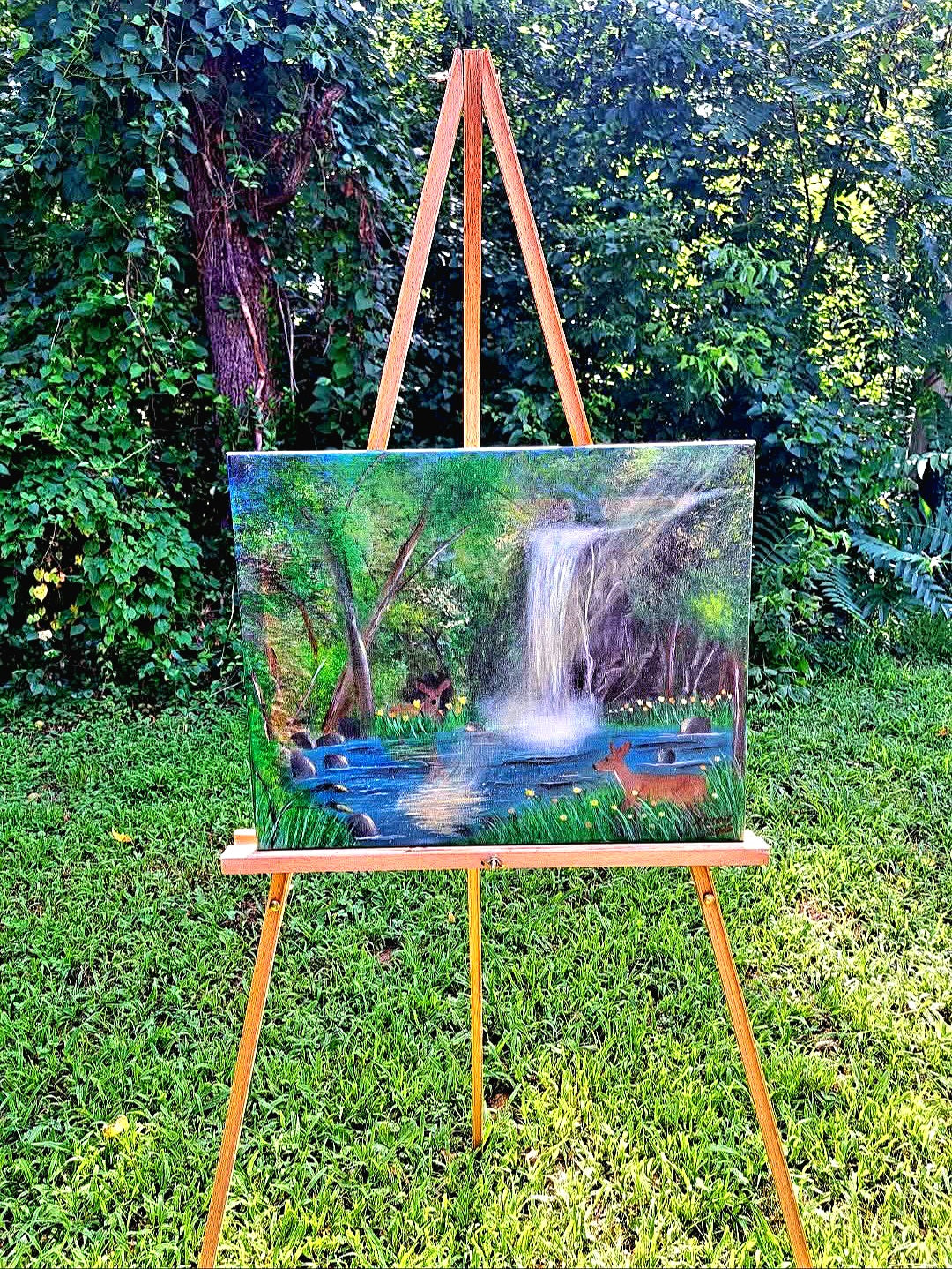 Serene Escape - Original Painting 16" x 20" Crow's Perch Artworks
