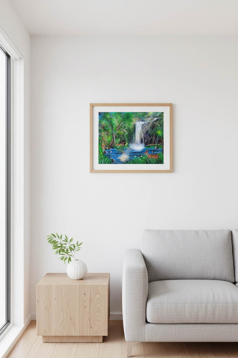 Serene Escape - Original Painting 16" x 20" Crow's Perch Artworks