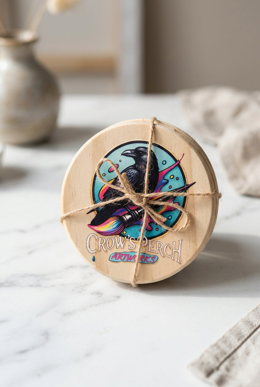 Crow's Perch Artworks Coaster (Qty 1) Crow's Perch Artworks