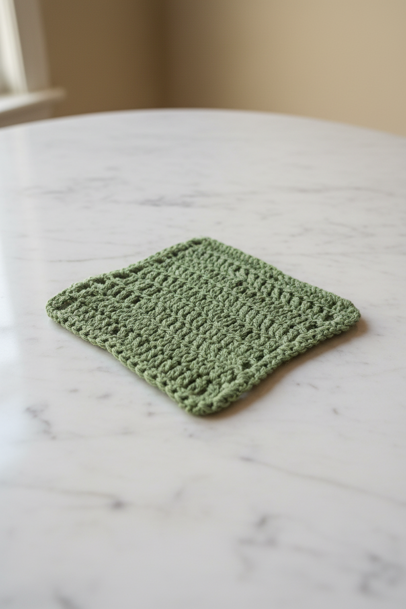 Green Dish Cloth Crow's Perch Artworks