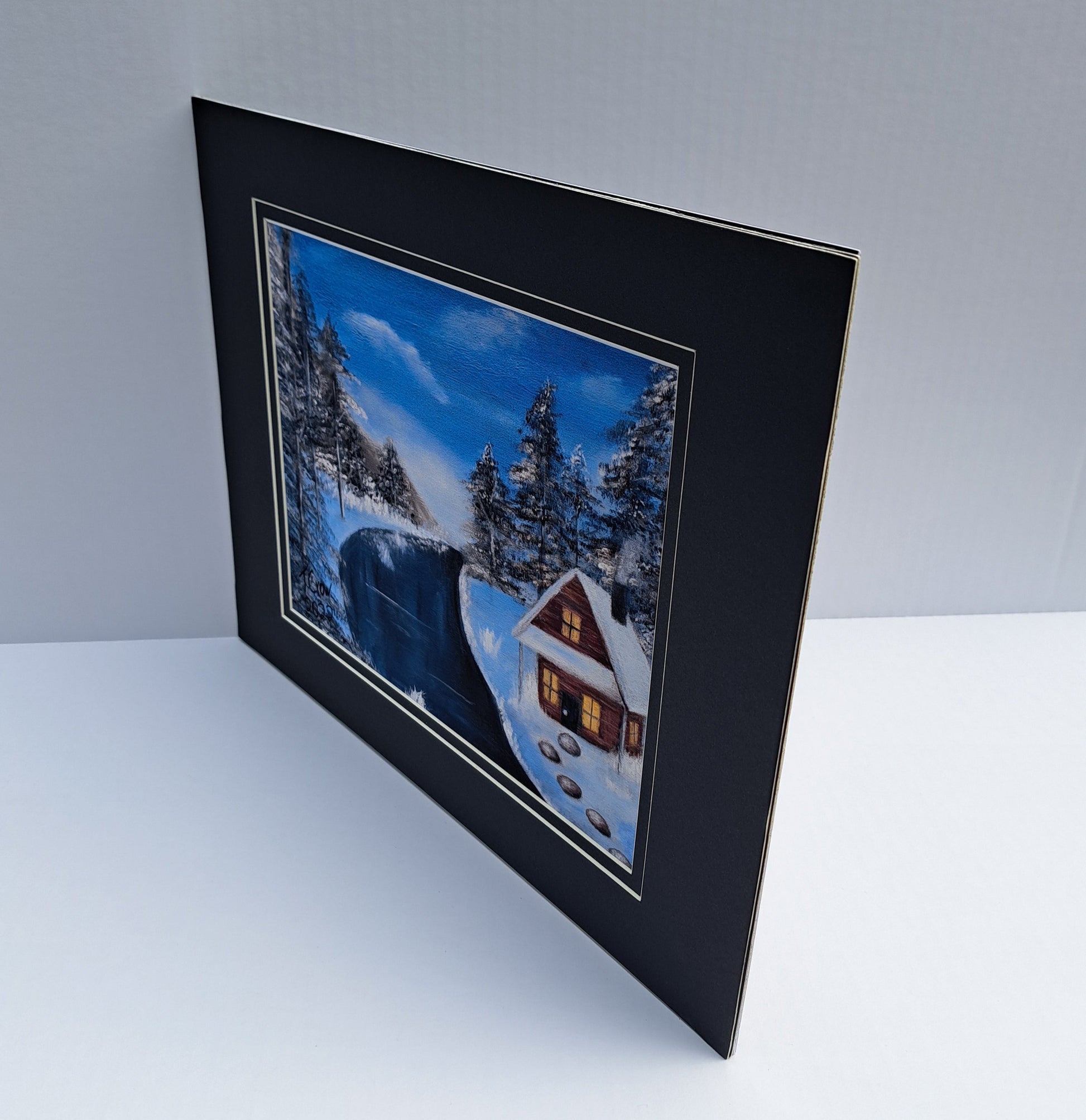 Winter Cabin Matte Print 11" x 14" Crow's Perch Artworks