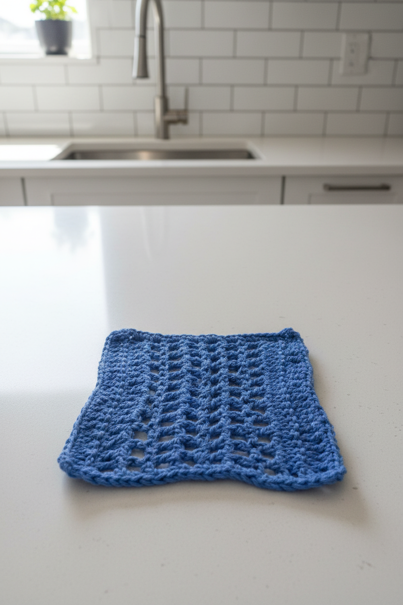 Light Blue Dish Cloth Crow's Perch Artworks