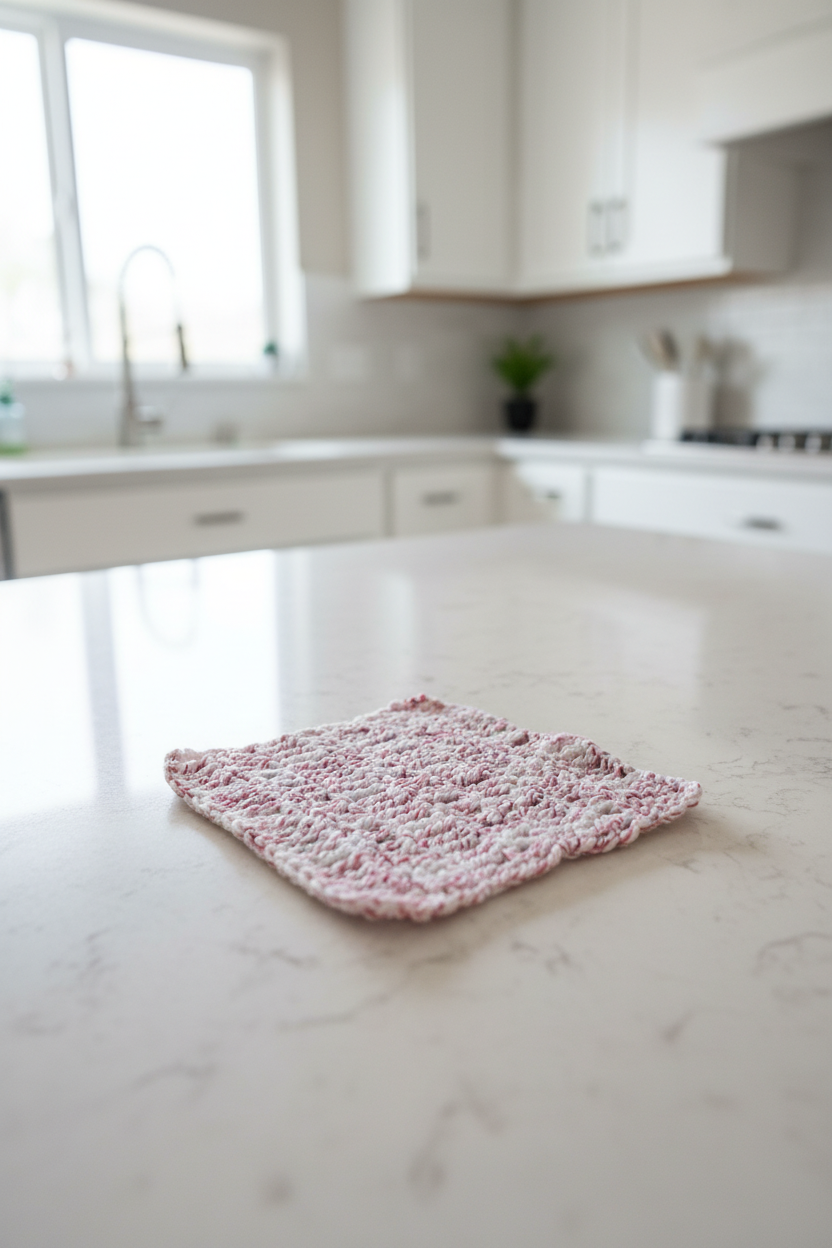 Red/White Dish Cloth Crow's Perch Artworks
