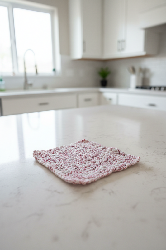 Red/White Dish Cloth Crow's Perch Artworks
