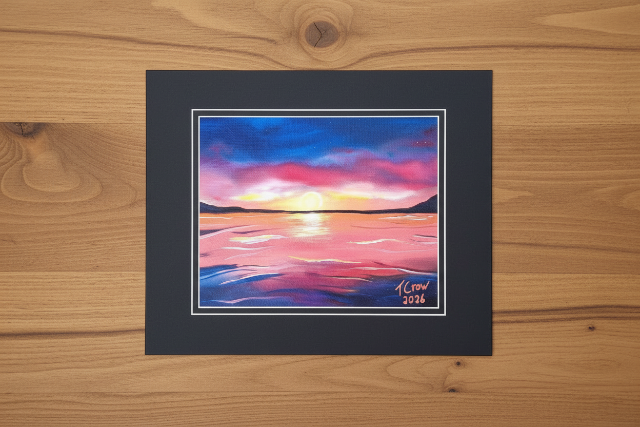 Sunset - Matte Print 11" x 14" (Copy) Crow's Perch Artworks