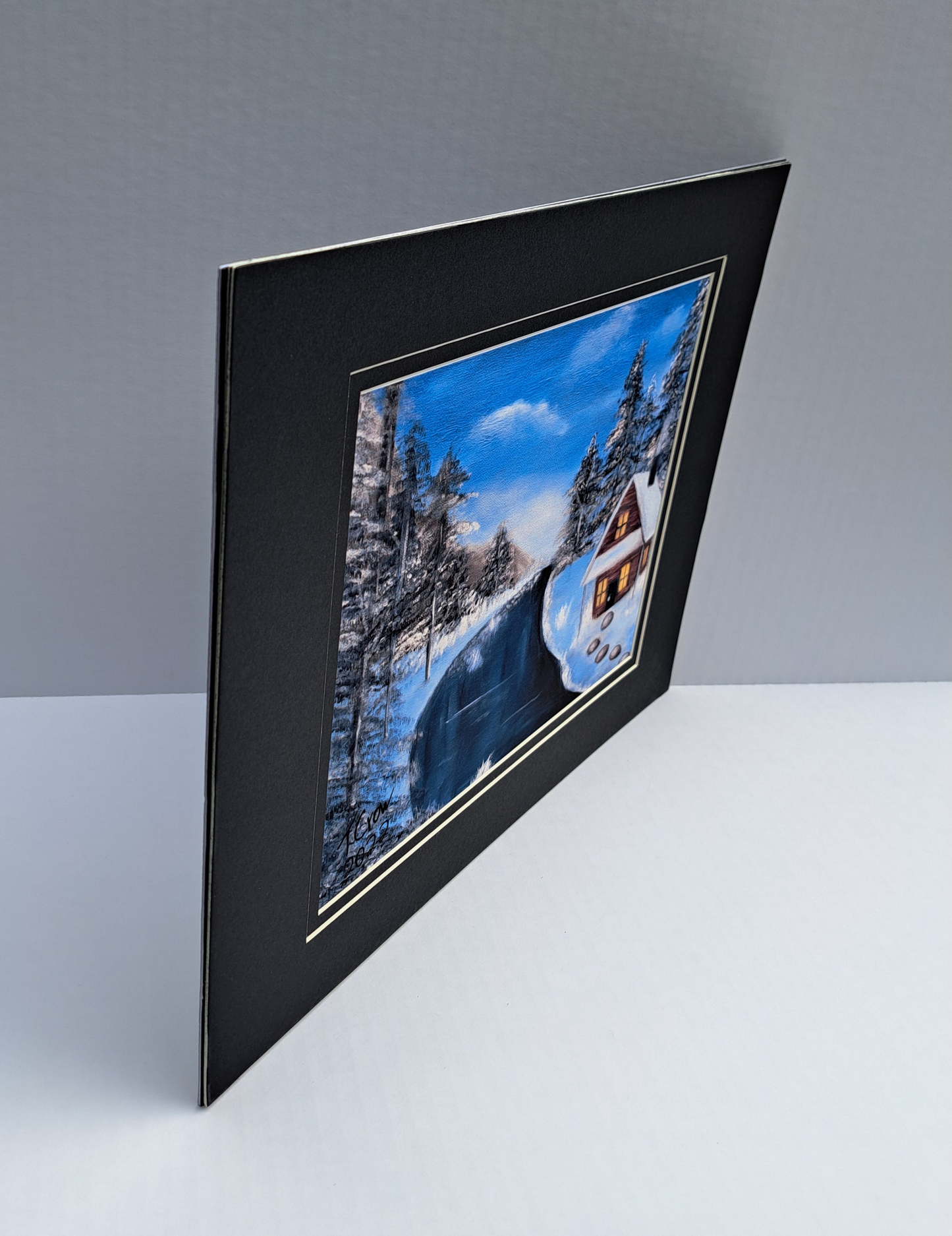 Winter Cabin Matte Print 11" x 14" Crow's Perch Artworks