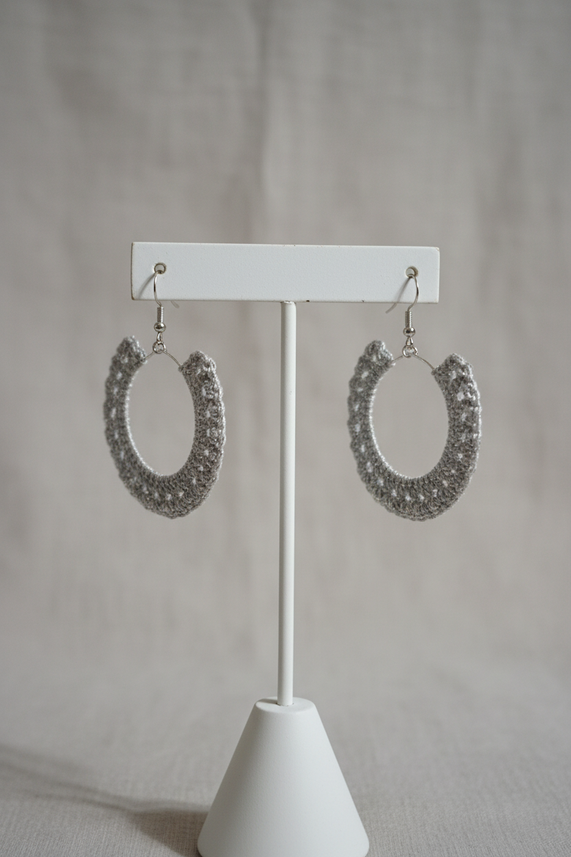 Silver Hoop Earrings Crow's Perch Artworks